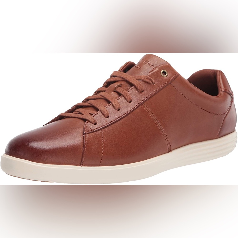Cole Haan Men's Reagan Brown Leather Sneakers C32500 British Tan